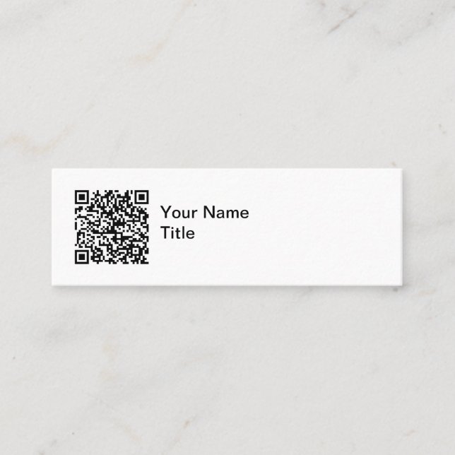 Tarjetas de presentación promocionales con código  (Anverso)