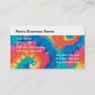 Tarjetas de presentación retro