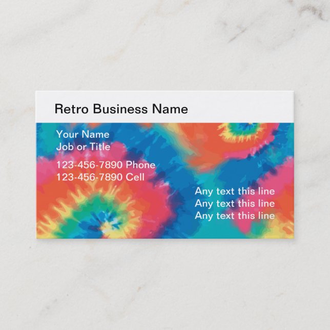 Tarjetas de presentación retro (Anverso)