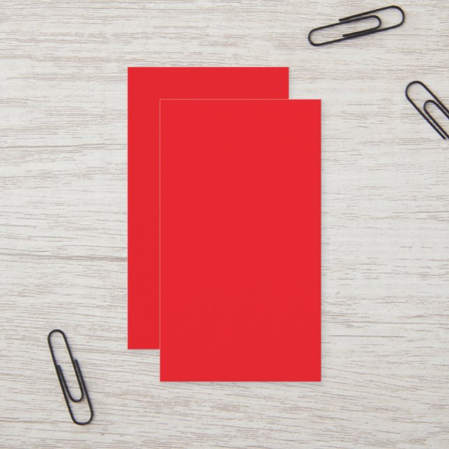 Tarjetas de Presentación Rojas | Diseño Minimalist (Anverso/Reverso In Situ)