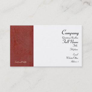 Tarjetas de Presentación Rojo Toscano