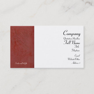 Tarjetas de Presentación Rojo Toscano