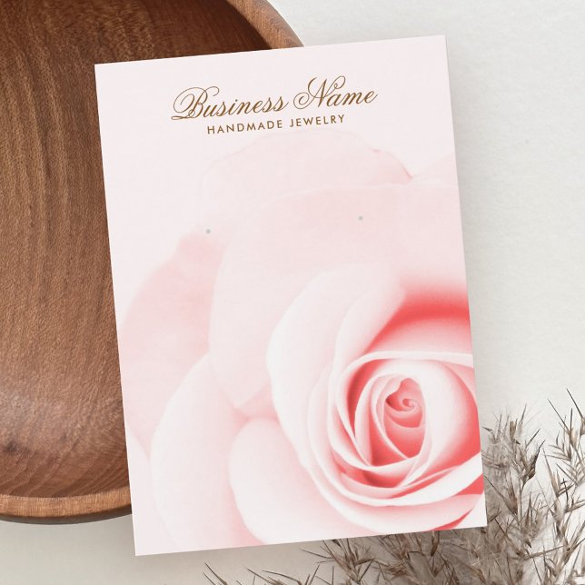 Tarjetas de presentación románticas rosa rosa suav (Subido por el creador)