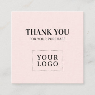 Tarjetas de presentación rosadas simples modernas 