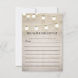 tarjetas de presentación rústica de las luces de c