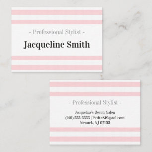 Tarjetas de Presentación, Salón de Belleza Pink St