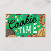 Tarjetas de presentación Scout Cookie para Chicas