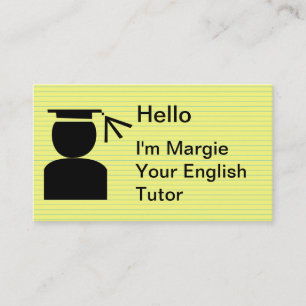 Tarjetas de presentación sencillas para clases par
