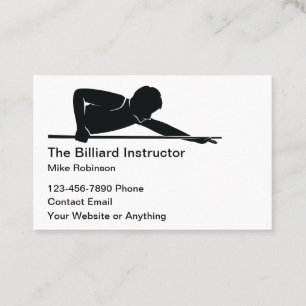 Tarjetas de presentación sencillas para instructor