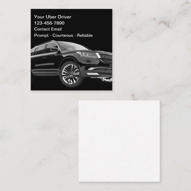 Tarjetas de presentación sencillas y elegantes par (Anverso / Reverso)