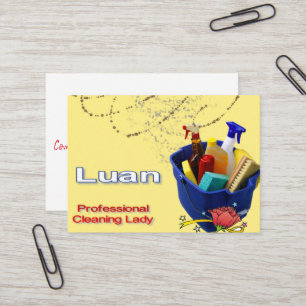 Tarjetas de presentación, Señora de la limpieza 
