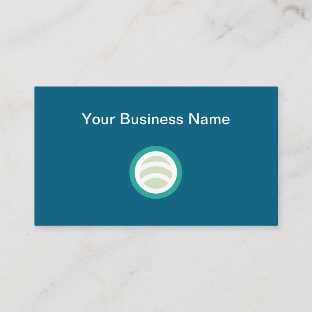 Tarjetas de presentación simples con logotipo de e (Anverso)