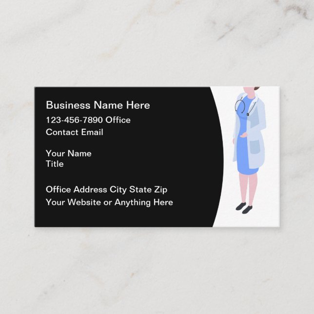 Tarjetas de presentación simples y modernas para o (Anverso)