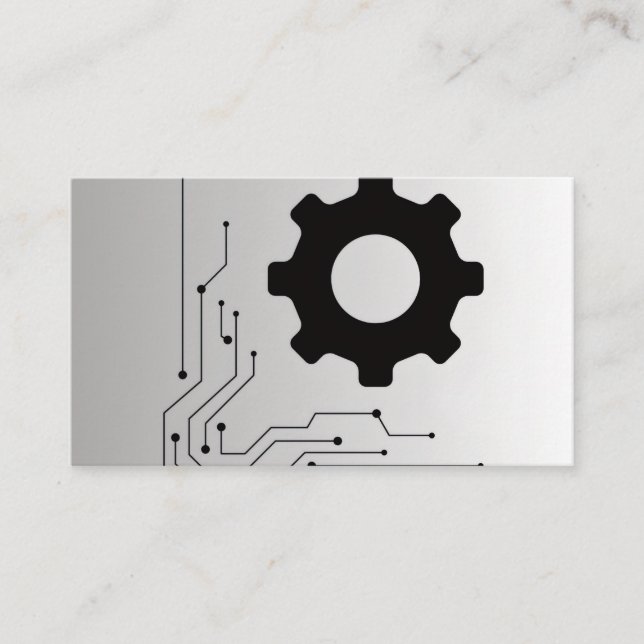 Tarjetas de presentación tecnológicas (Anverso)