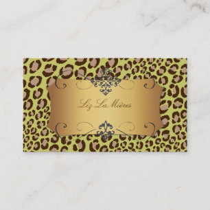 Tarjetas de presentación / verde oliva / manchas d