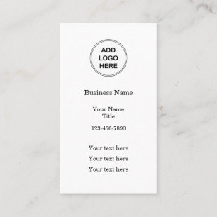 Tarjetas de presentación verticales para logotipos