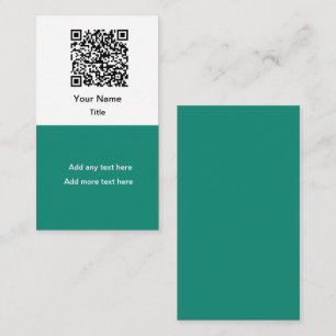 Tarjetas de presentación verticales sencillas con