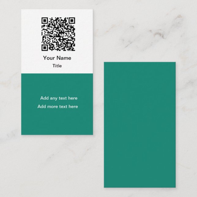 Tarjetas de presentación verticales sencillas con  (Anverso / Reverso)