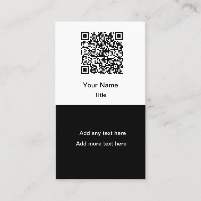 Tarjetas de presentación verticales sencillas con  (Anverso)