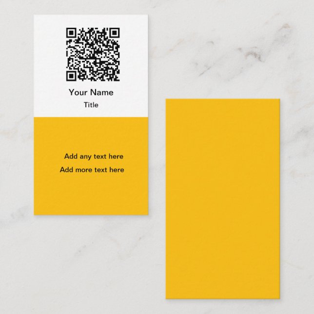 Tarjetas de presentación verticales simples con có (Anverso / Reverso)