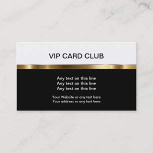 Tarjetas de presentación VIP