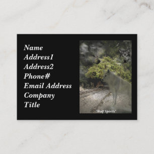 Tarjetas de presentación WOLF Ghosts