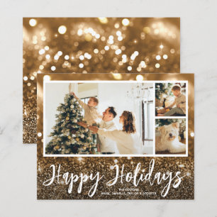 Tarjetas de presupuesto de varias fotos felices fe