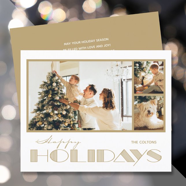 Tarjetas de presupuesto Gold Multiple Photo Happy  (Subido por el creador)