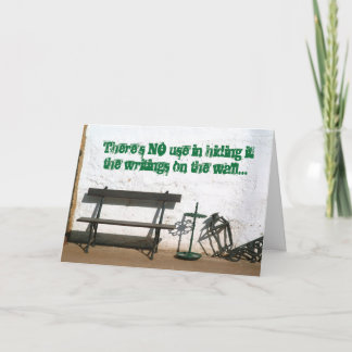 Tarjetas de prisión - Escribiendo en el muro