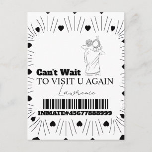 Tarjetas de prisión Visita a distancia para pareja