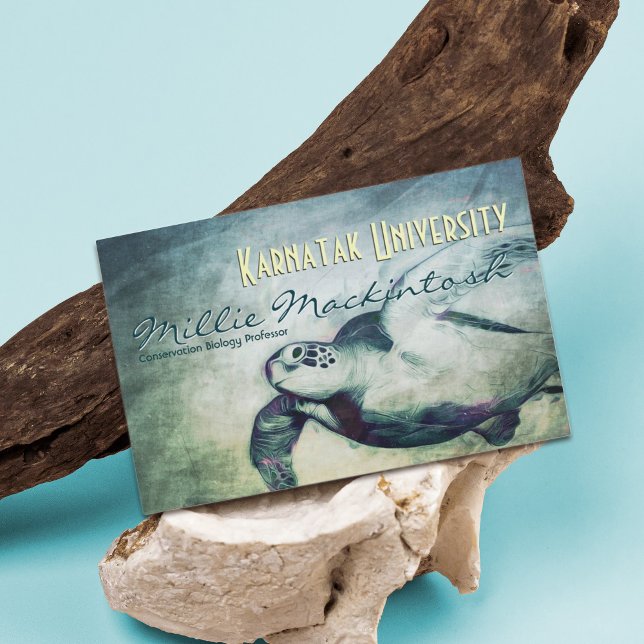 Tarjetas de profesor de biología de tortugas marin (Subido por el creador)