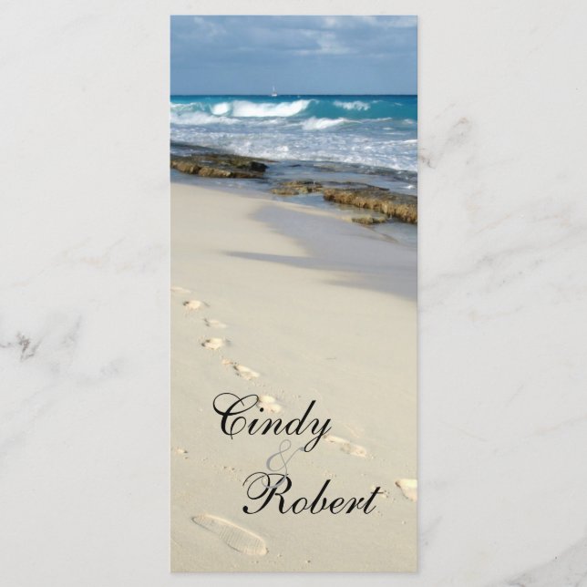 Tarjetas de programa de boda (Anverso)