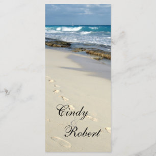 Tarjetas de programa de la boda