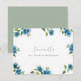 Tarjetas de Propuesta de Dama de Honor Hortensia A