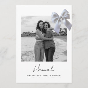 Tarjetas de propuesta de foto de dama de honor o d