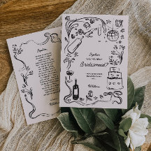 Tarjetas de propuesta de la dama de honor dibujada