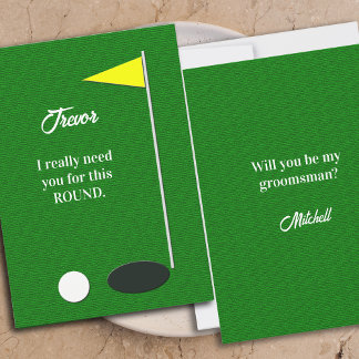 Tarjetas de Propuesta de Padrino de Boda con Tema
