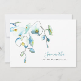 Tarjetas de propuesta para la dama de honor de las