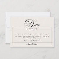 Tarjetas de propuesta para padrinos de boda de mar