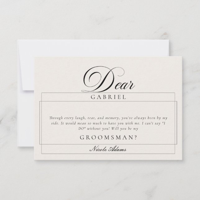 Tarjetas de propuesta para padrinos de boda de mar (Anverso)