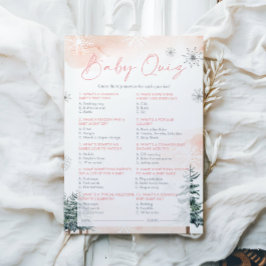 Tarjetas de prueba Baby Shower rosadas