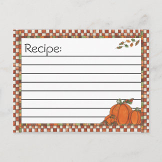 Tarjetas de publicación de receta