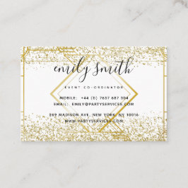 Tarjetas de Purpurina de oro Art Deco personalizad