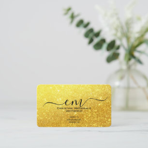Tarjetas de Purpurina de oro para empresas - Guión