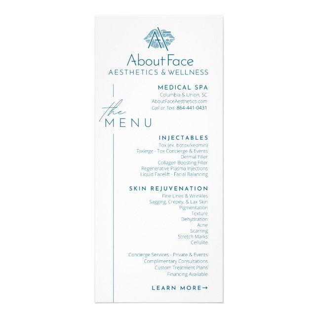 Tarjetas de Rack Menú de Servicio (Frente)