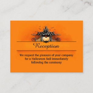 Tarjetas de recepción 3.5x2.5 - Amor de Halloween