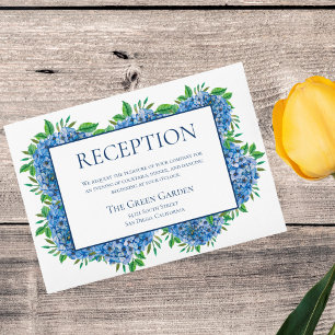 Tarjetas de Recepción de Boda con Acuarelas de Hor