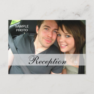 Tarjetas de Recepción de Boda con Fotos Modernas
