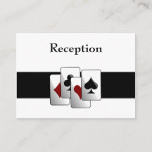 Tarjetas de recepción de bodas de Las Vegas
