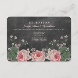 TARJETAS DE RECEPCIÓN DE BODAS EN PIZARRA VINTAGE